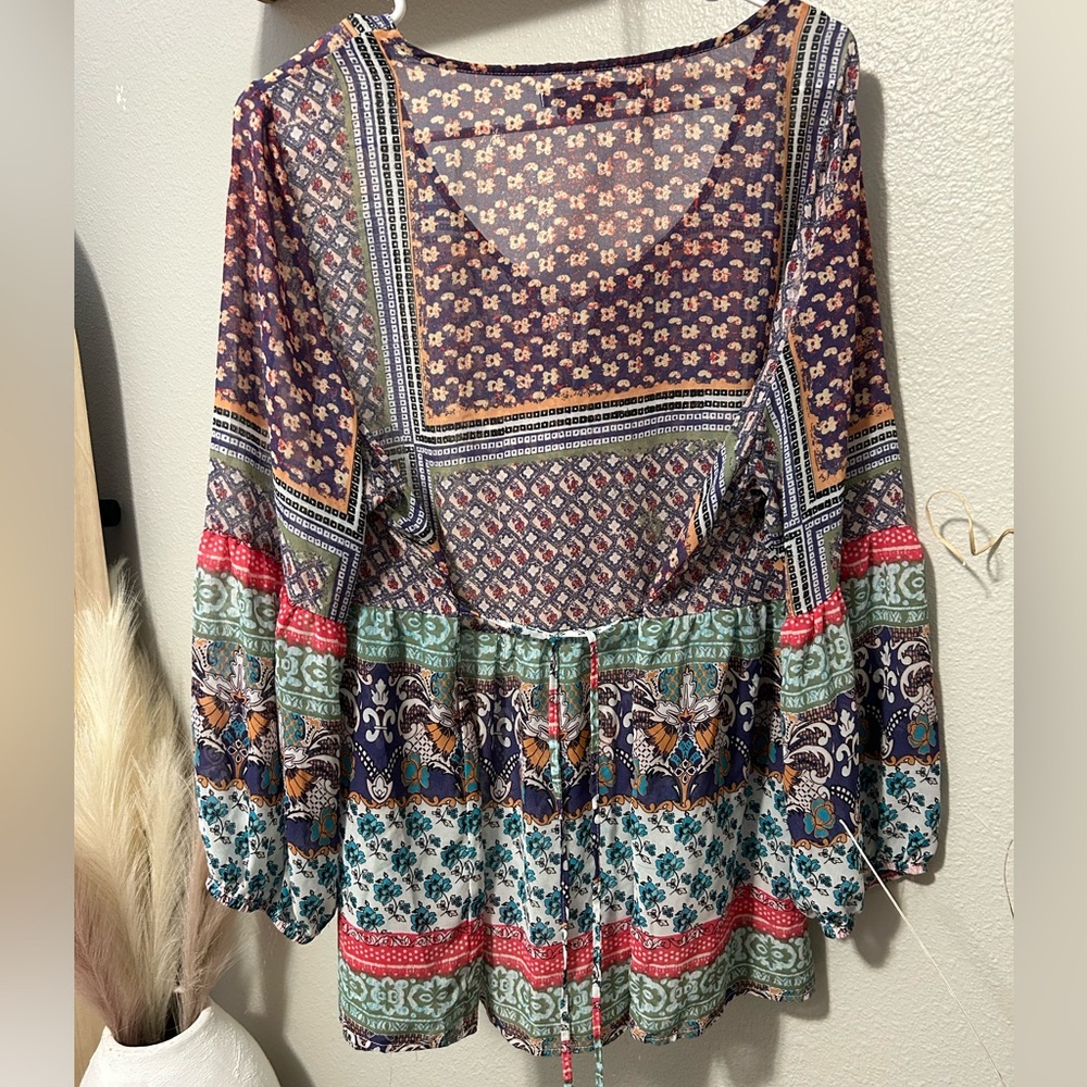 Beautiful Blouse Mixed Pattern - image 2